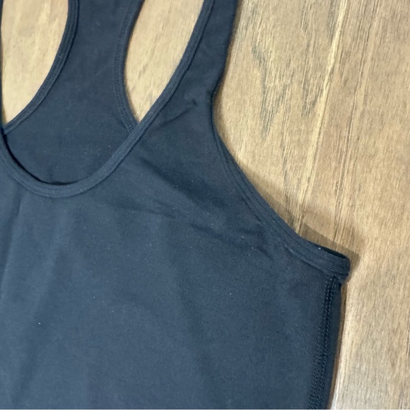 Lululemon Black Racerback Tank Top with Back Hem Ruffle - Picture 8 of 11